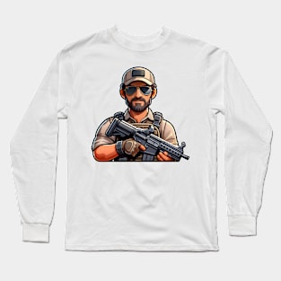 Tactical Man Long Sleeve T-Shirt